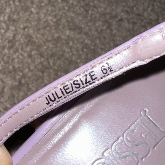 Vintage Jessica Lavender Purple Strappy Heels 3 Inch 3” Size 6.5 - Picture 9 of 9